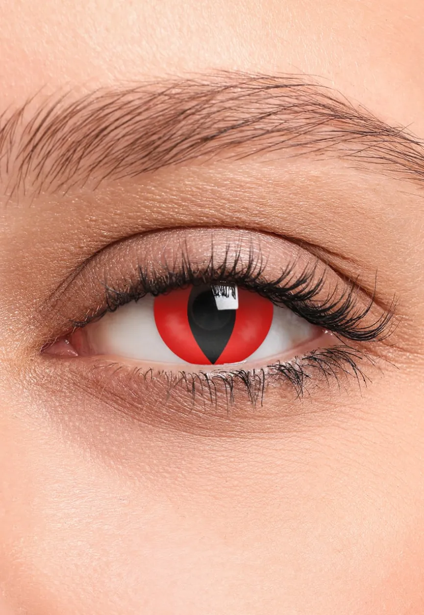 Crazy-Lenzen: Red Cat Eye Lenzen