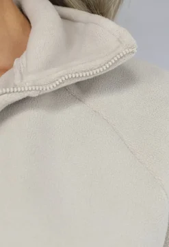 Cropped Fleece Vest met Hoge Kraag