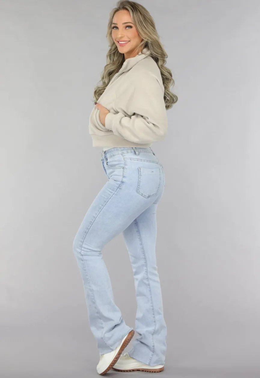 Cropped Fleece Vest met Hoge Kraag