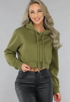 Cropped Khaki Capuchon Sweater