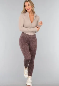 Cropped Sportjasje met Hoge Kraag