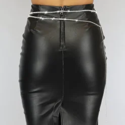 Cross bodychain met strass steentjes