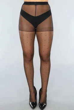 15 Denier Matte Polkadot Panty met Corrigerend Vlak