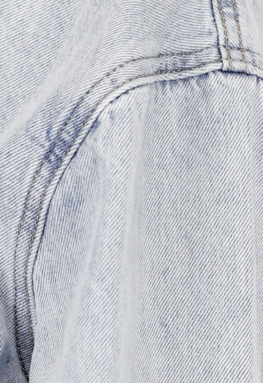Denim Blouse Jasje met Rafels