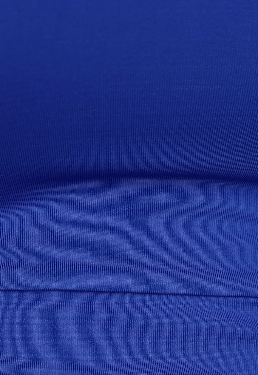 Donkerblauwe Bodysuit met Open Zij