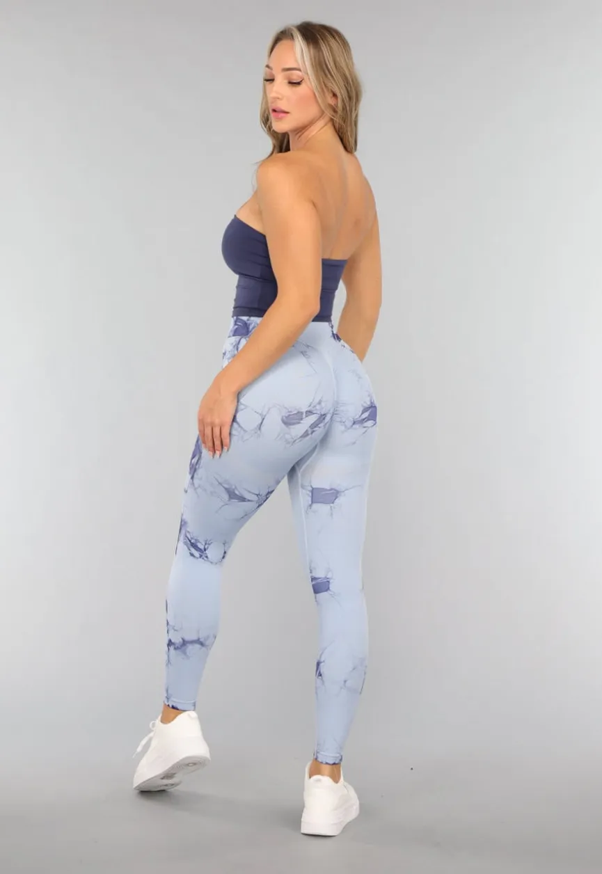 Donkerblauwe Padded Bandeau Top