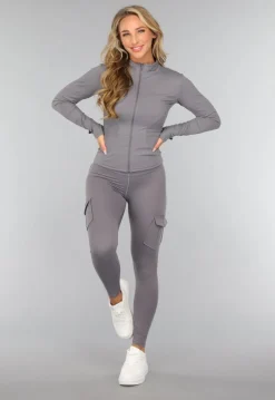 Donkergrijze Gymset met Scrunch