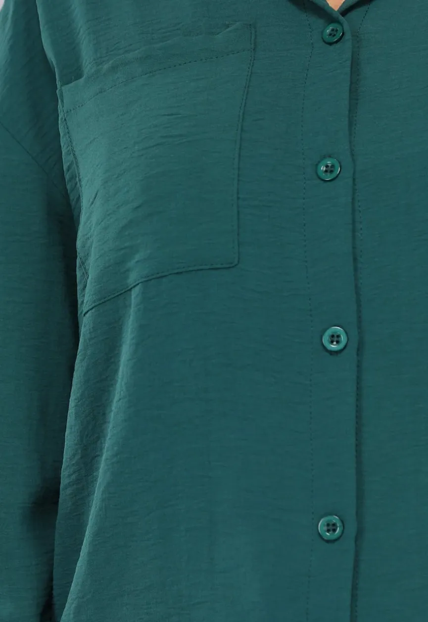 Donkergroene 2-delige Set met Blouse