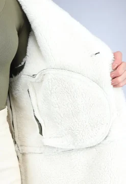 Donkergroene Lammy Trench Coat