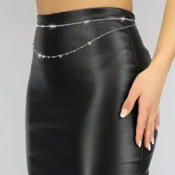 Dubbele Buikketting met Steentjes