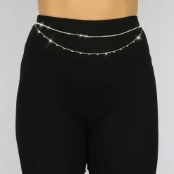 Dubbele Buikketting met Steentjes