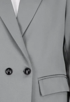 Dubbelknoop Blazer Grijs