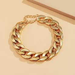 Extra Grote Schakelketting Goud