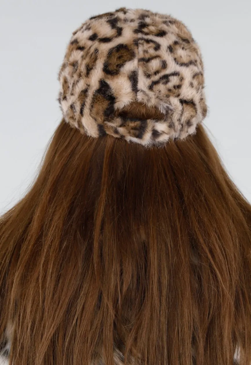 Faux Fur Pet met Luipaardprint