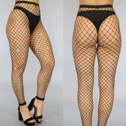 Fishnet panty met Strass Steentjes
