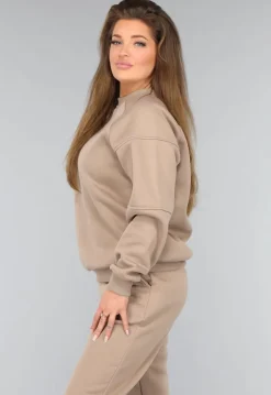 Fleece Jogger Set in Camel