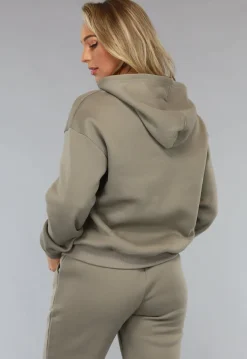 Fleece Joggingpak in Taupe