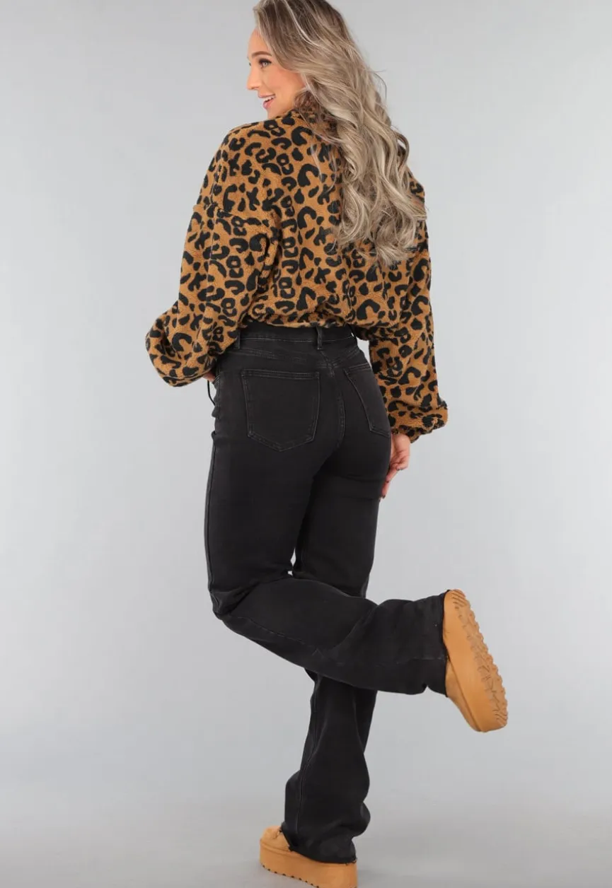 Fleece Panterprint Jasje