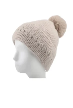 Gebreide Glitter Muts met Pompon