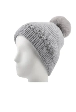Gebreide Glitter Muts met Pompon