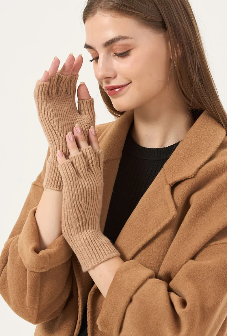 Gebreide Halve Handschoenen