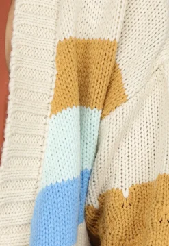 Gebreid Multicolor Cardigan Vest