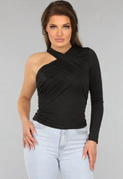 Gekruiste Asymmetrische Top in Zwart