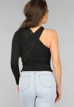 Gekruiste Asymmetrische Top in Zwart