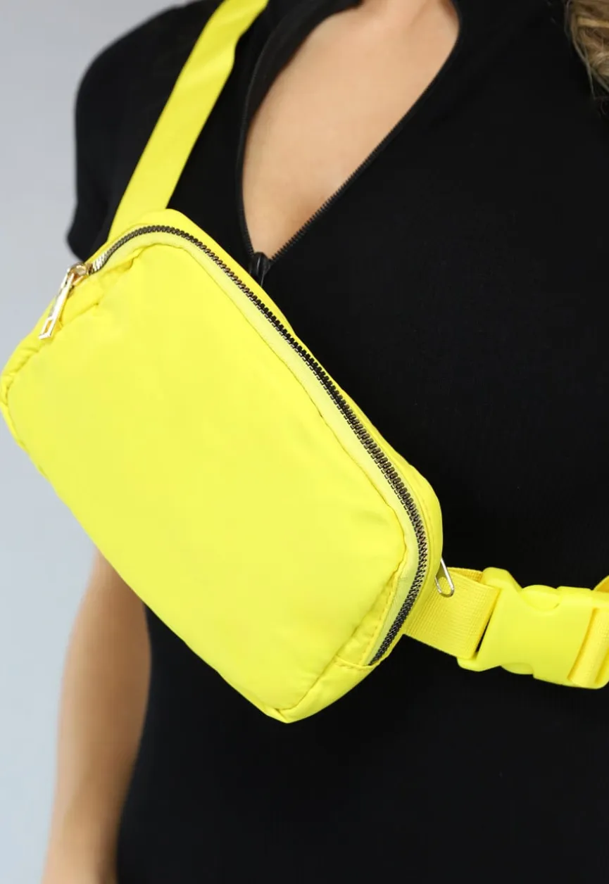 Gele Fanny Pack met Gesp