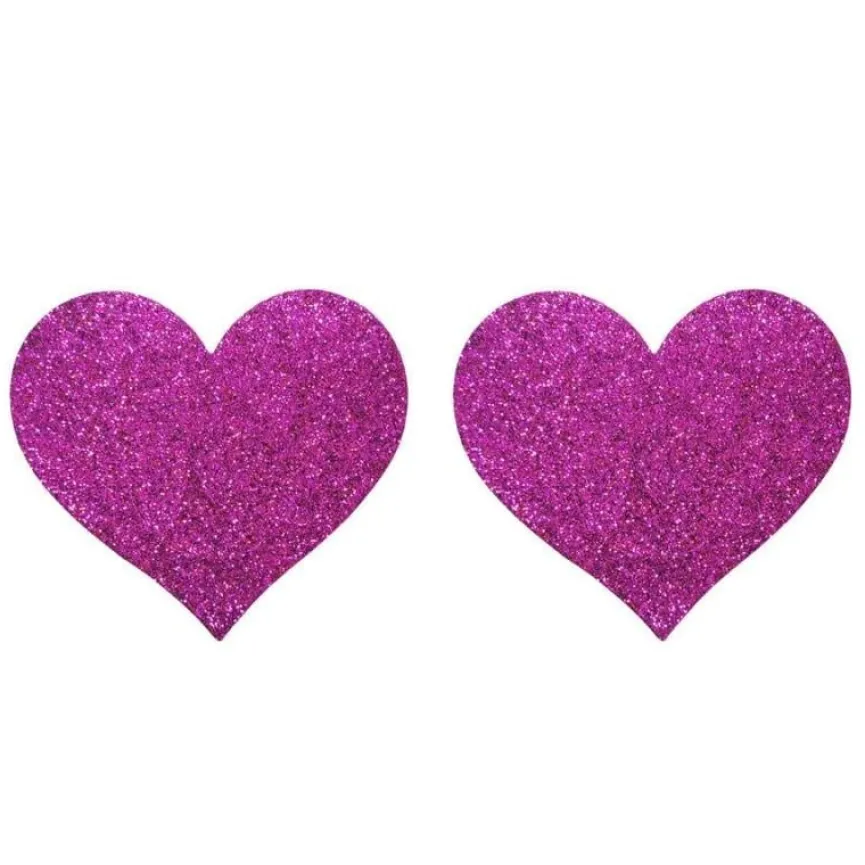 Glitterende Hartjes Tepelbedekkers
