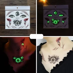Glow In The Dark Tijdelijke Halloween Tattoo Set