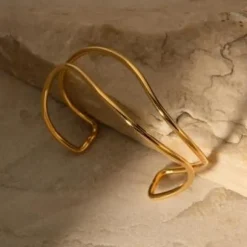 Gouden Golvende Armband