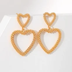 Gouden Hartjes Oorhangers
