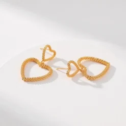 Gouden Hartjes Oorhangers