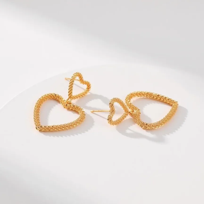 Gouden Hartjes Oorhangers