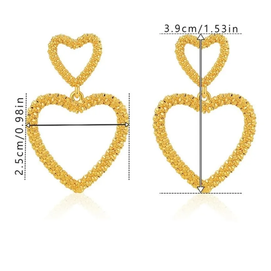 Gouden Hartjes Oorhangers