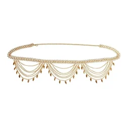 Gouden Layered Heupriem met Bedeltjes