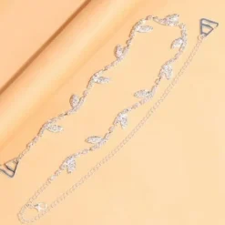 Gouden Leaf BH Band met Strass