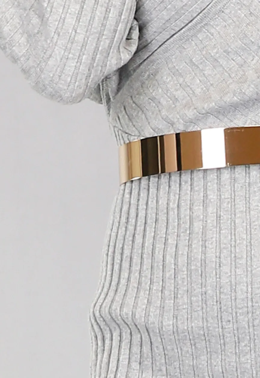 Gouden Metal Mirror Riem