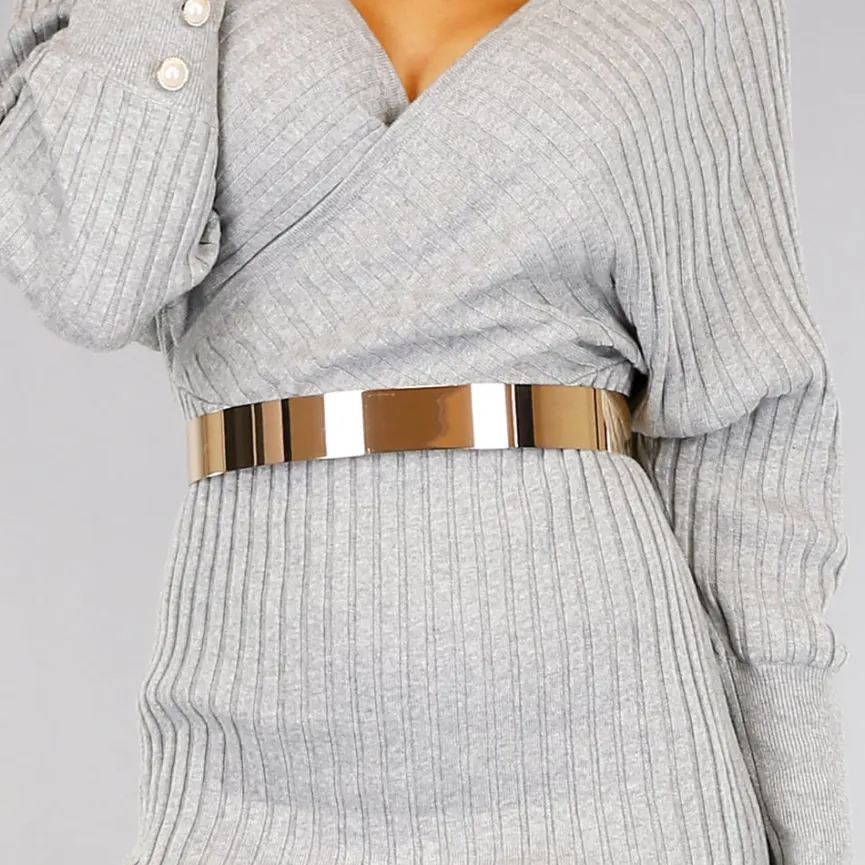 Gouden Metal Mirror Riem