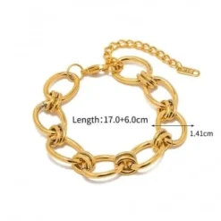 Gouden Statement Chain Armband