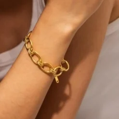 Gouden Statement Chain Armband