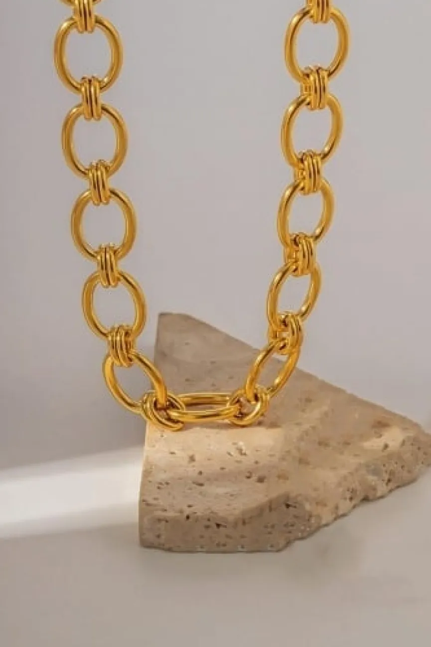Gouden Statement Chain Ketting