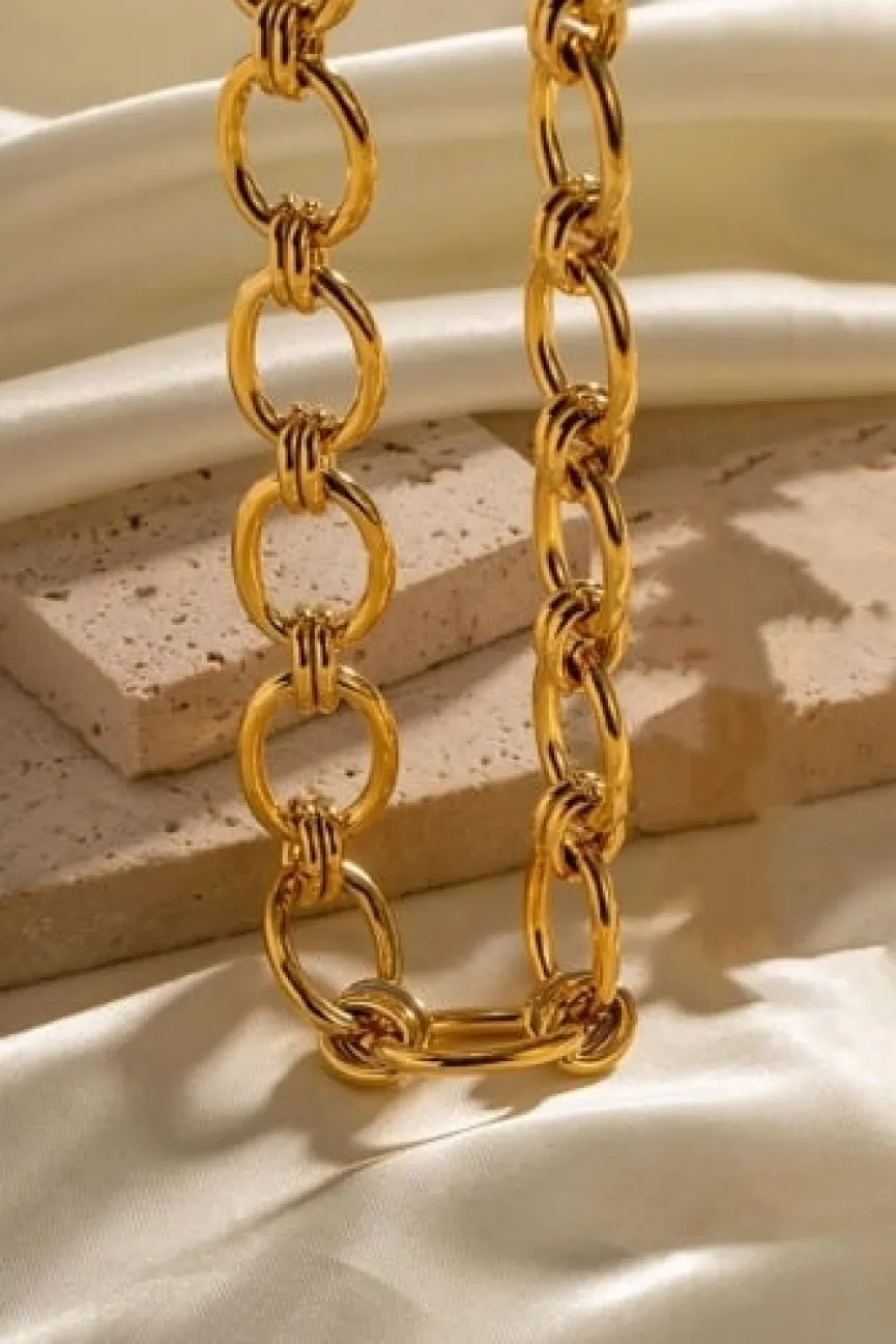 Gouden Statement Chain Ketting