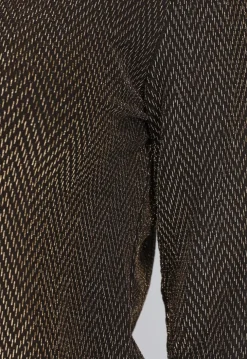 Gouden Zigzag Glitter Blouse