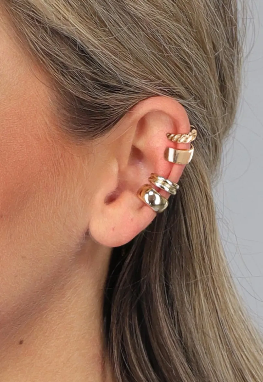 Goudkleurige 4-Delige Ear Cuff Set