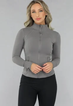 Grijs Sportvest met Duimgaten