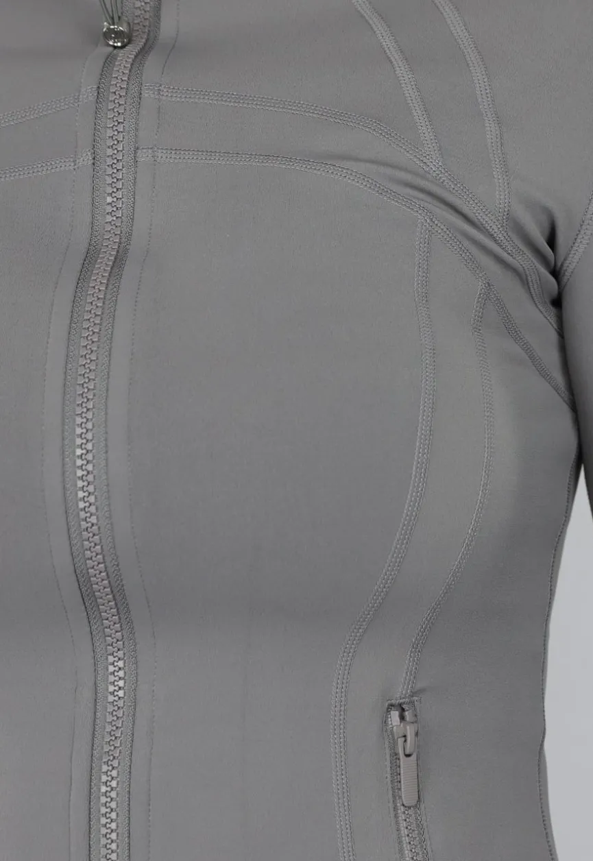 Grijs Sportvest met Duimgaten