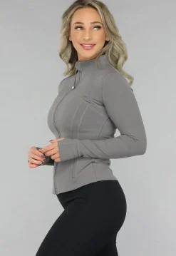 Grijs Sportvest met Duimgaten
