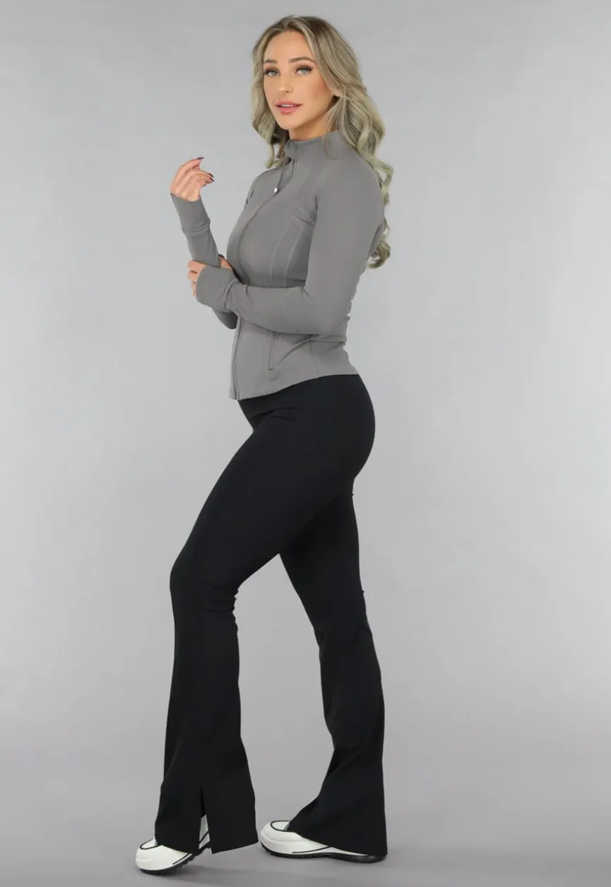 Grijs Sportvest met Duimgaten
